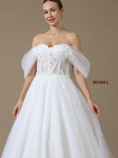 EDYTH Straplez Helen A Kesim Gelinlik