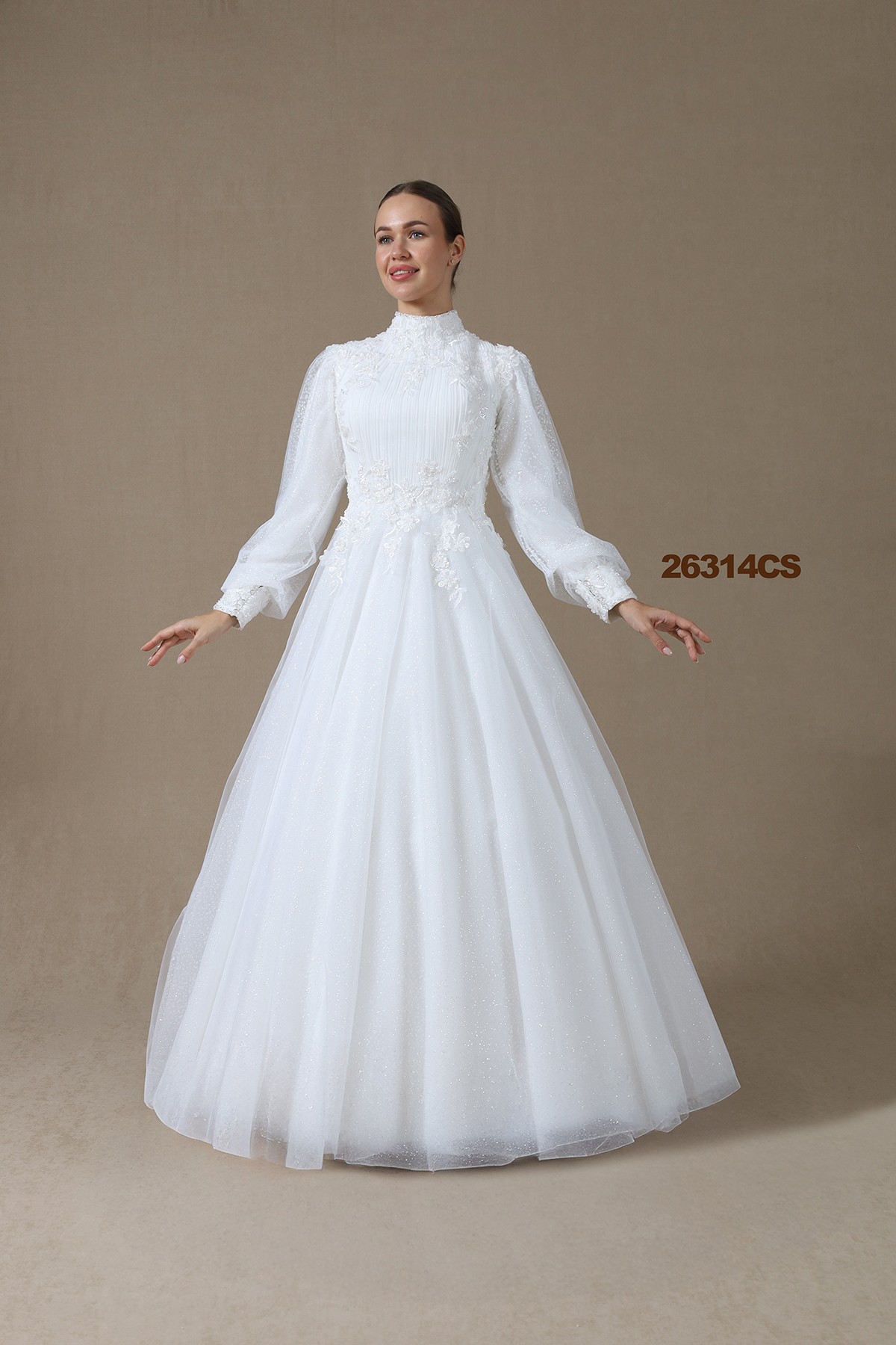 ELLA Hakim Yaka Helen A Kesim Gelinlik