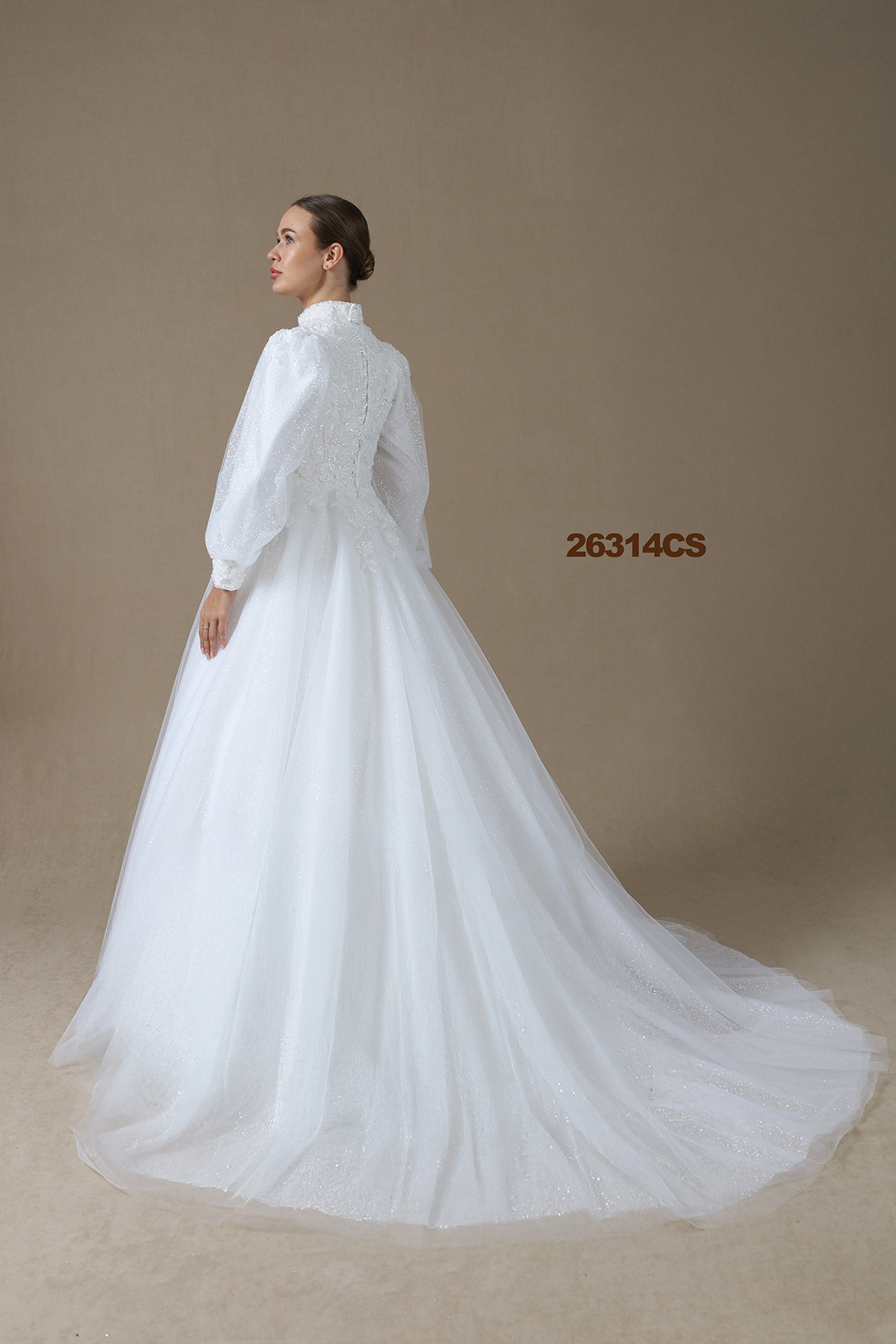 ELLA Hakim Yaka Helen A Kesim Gelinlik