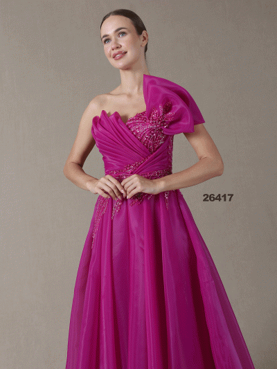 GEMMA Drapeli Fiyonklu Helen Bohem A Kesim Nişanlık