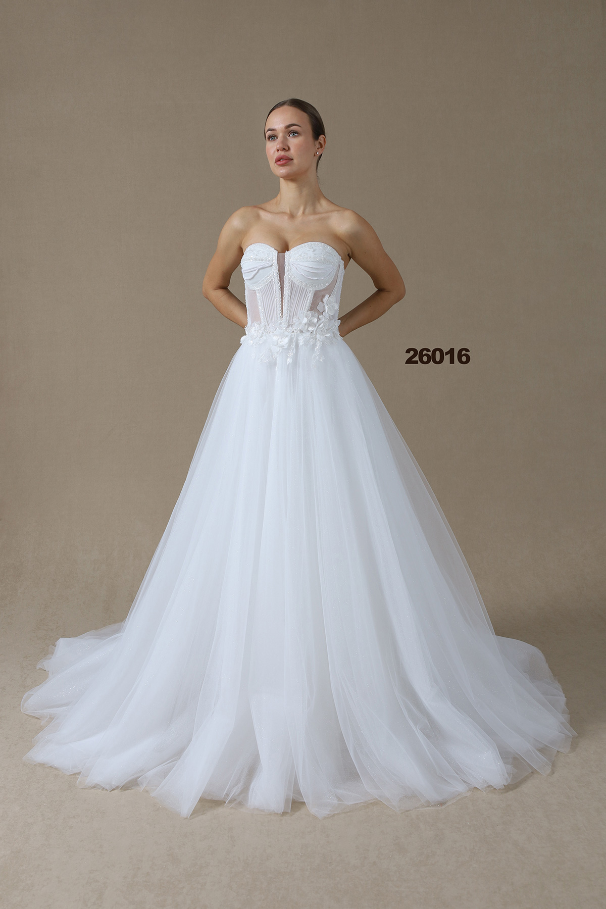 Alessi Straplez Helen Bohem A Kesim Transparan Bistüyerli Gelinlik